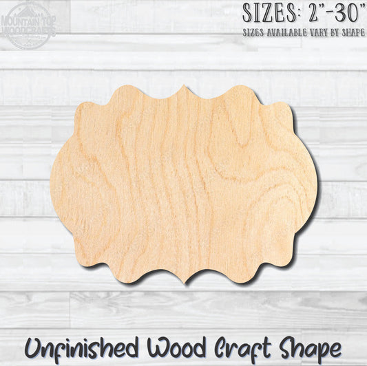 Plaque Sign 14 Unfinished Wood Shape Blank Laser Engraved Cut Out Woodcraft Craft Supply