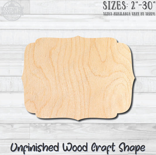 Plaque Sign 15 Unfinished Wood Shape Blank Laser Engraved Cut Out Woodcraft Craft Supply