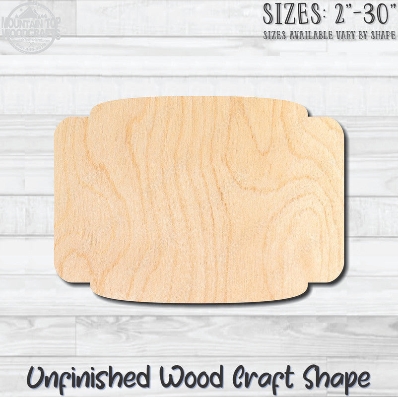 Plaque Sign 16 Unfinished Wood Shape Blank Laser Engraved Cut Out Woodcraft Craft Supply