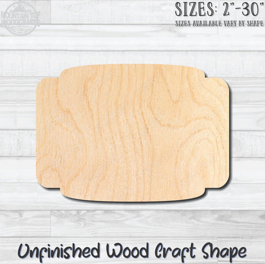 Plaque Sign 16 Unfinished Wood Shape Blank Laser Engraved Cut Out Woodcraft Craft Supply
