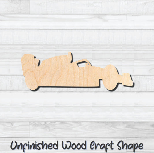 Formula 1 Race Car Unfinished Wood Shape Blank Laser Engraved Cutout Woodcraft Craft Supply