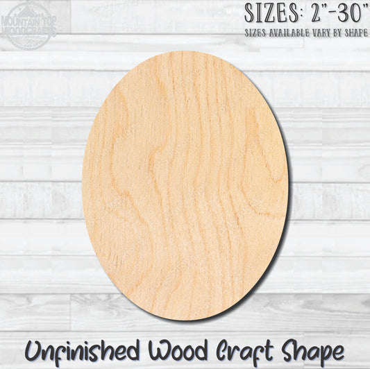 Oval Unfinished Wood Shape Blank Laser Engraved Cutout Woodcraft Craft Supply