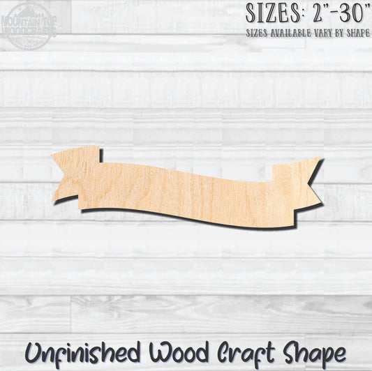 Banner Swag 2 Unfinished Wood Shape Blank Laser Engraved Cutout Woodcraft Craft Supply