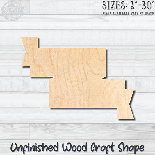 Banner Swag 11 Unfinished Wood Shape Blank Laser Engraved Cutout Woodcraft Craft Supply