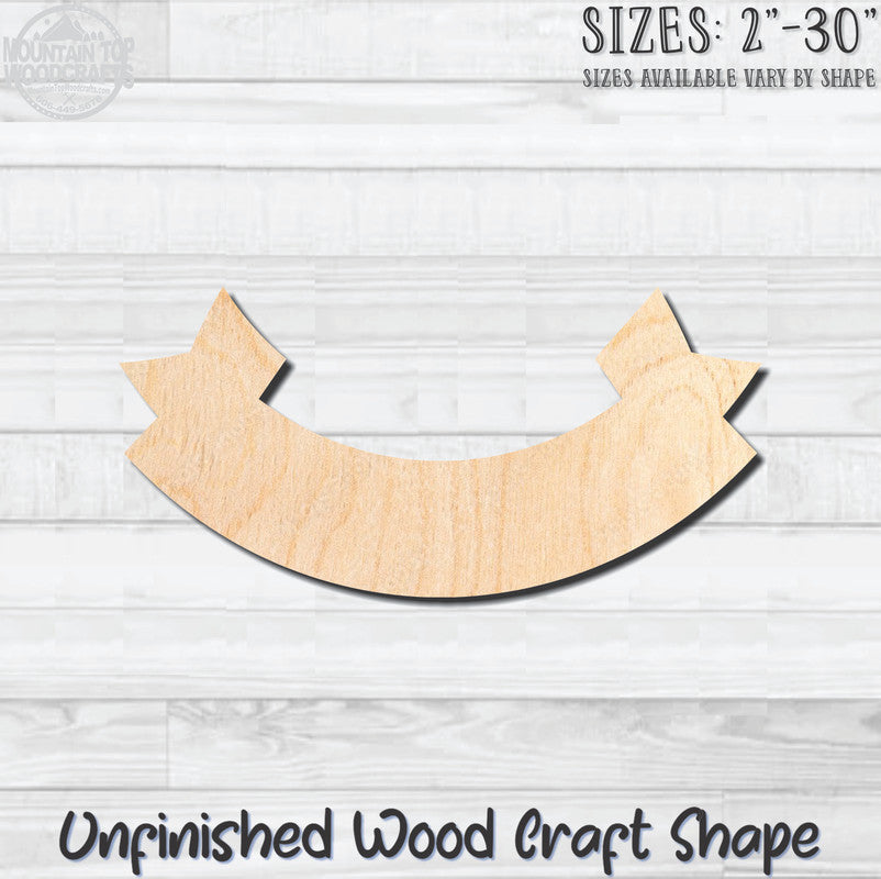 Banner Swag 8 Unfinished Wood Shape Blank Laser Engraved Cutout Woodcraft Craft Supply