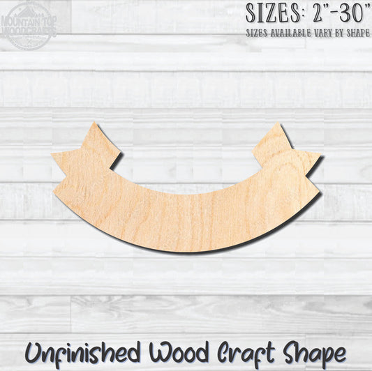 Banner Swag 8 Unfinished Wood Shape Blank Laser Engraved Cutout Woodcraft Craft Supply