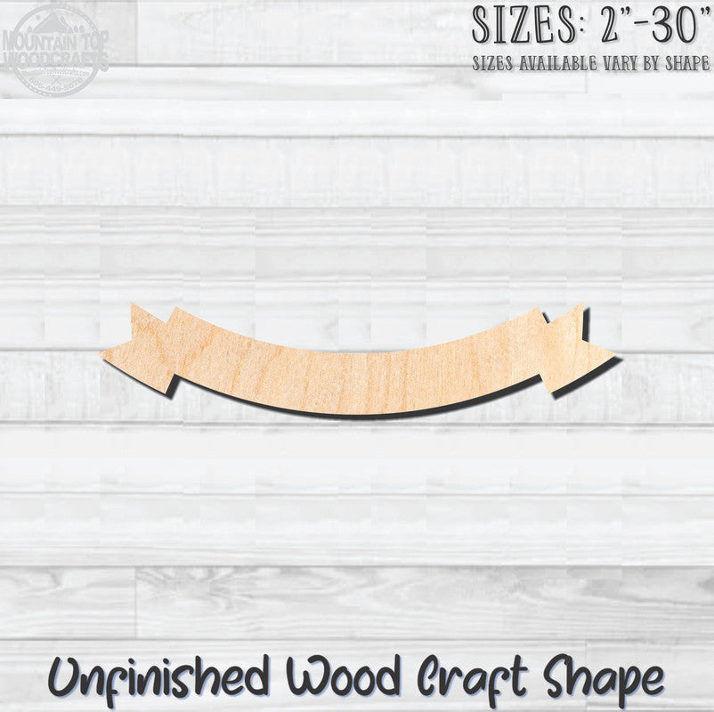 Banner Swag 13 Unfinished Wood Shape Blank Laser Engraved Cutout Woodcraft Craft Supply