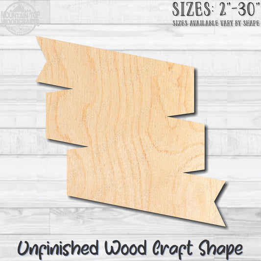 Banner Swag 14 Unfinished Wood Shape Blank Laser Engraved Cutout Woodcraft Craft Supply