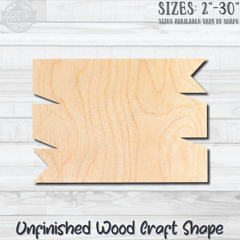 Banner Swag 17 Unfinished Wood Shape Blank Laser Engraved Cutout Woodcraft Craft Supply