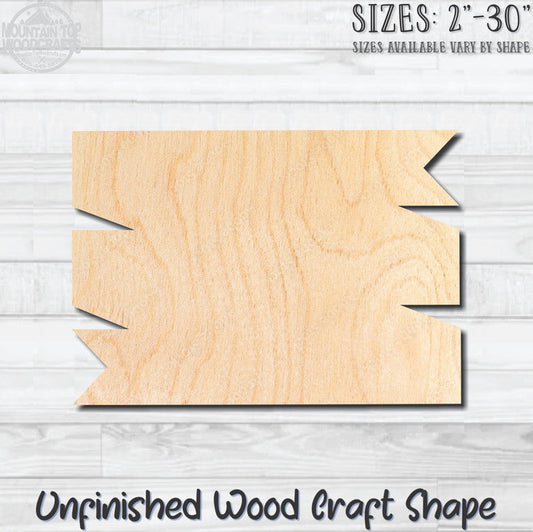Banner Swag 17 Unfinished Wood Shape Blank Laser Engraved Cutout Woodcraft Craft Supply