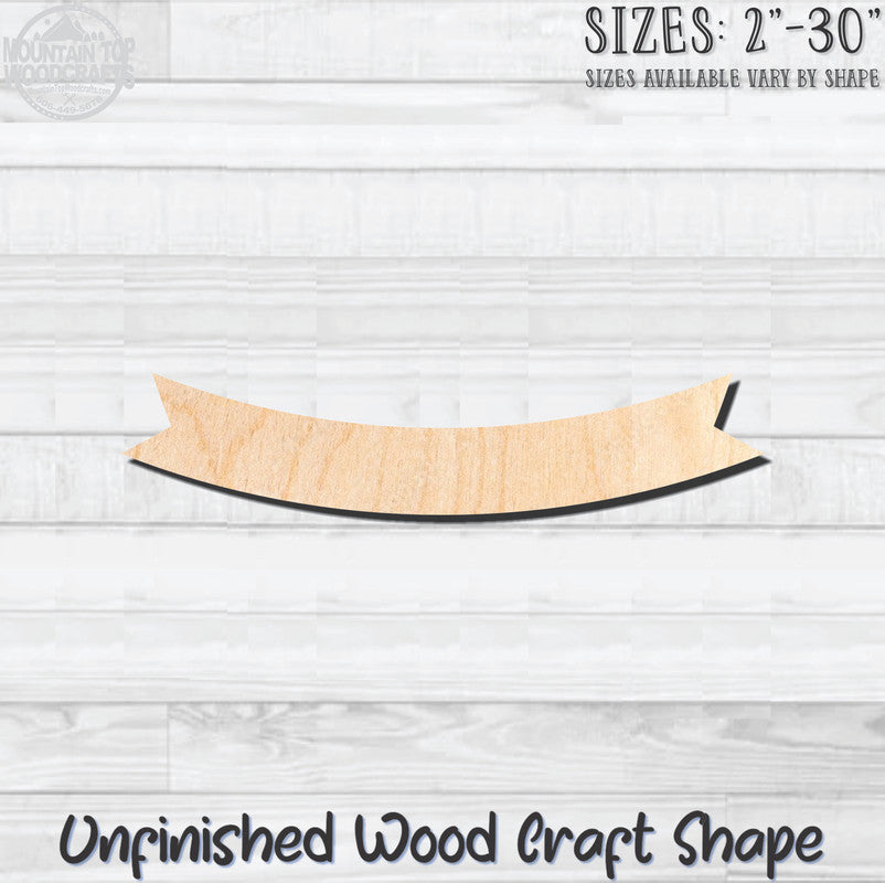 Banner Swag 22 Unfinished Wood Shape Blank Laser Engraved Cutout Woodcraft Craft Supply