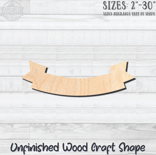 Banner Swag 23 Unfinished Wood Shape Blank Laser Engraved Cutout Woodcraft Craft Supply