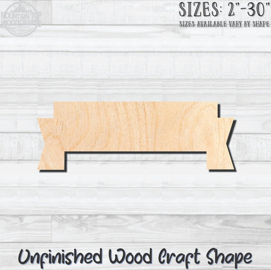 Banner Swag 27 Unfinished Wood Shape Blank Laser Engraved Cutout Woodcraft Craft Supply