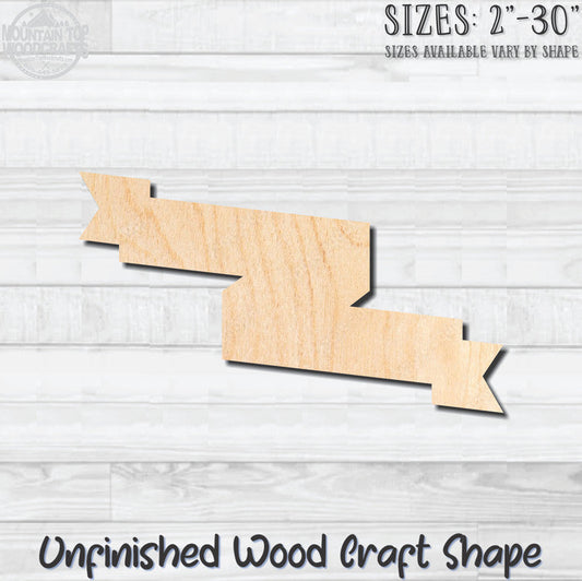 Banner Swag 28 Unfinished Wood Shape Blank Laser Engraved Cutout Woodcraft Craft Supply
