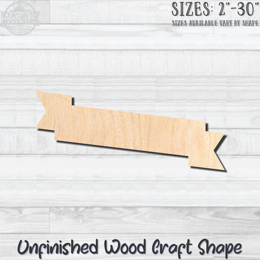 Banner Swag 3 Unfinished Wood Shape Blank Laser Engraved Cutout Woodcraft Craft Supply