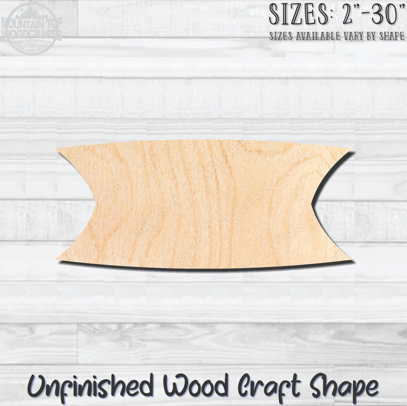 Swag Banner 1 Unfinished Wood Shape Blank Laser Engraved Cutout Woodcraft Craft Supply