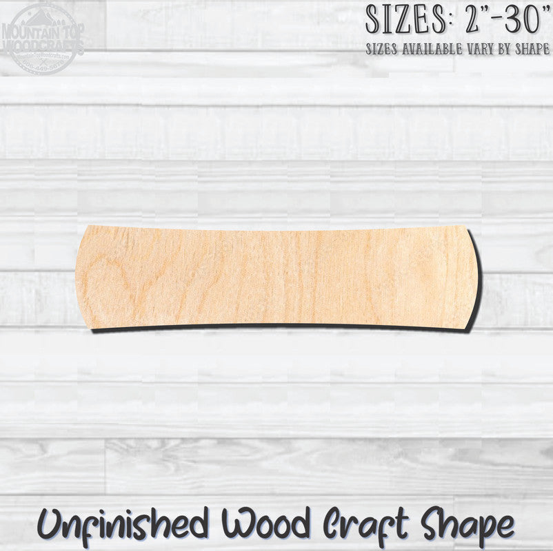 Name Plaque 11 Unfinished Wood Shape Blank Laser Engraved Cutout Woodcraft Craft Supply