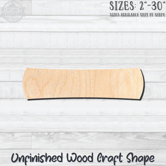 Name Plaque 11 Unfinished Wood Shape Blank Laser Engraved Cutout Woodcraft Craft Supply