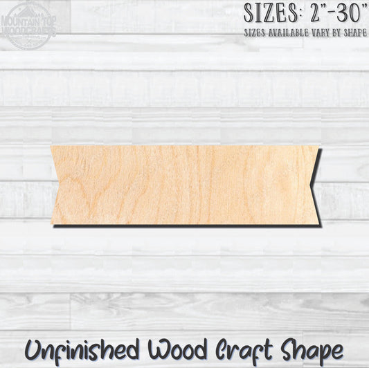 Name Plaque 8 Unfinished Wood Shape Blank Laser Engraved Cutout Woodcraft Craft Supply