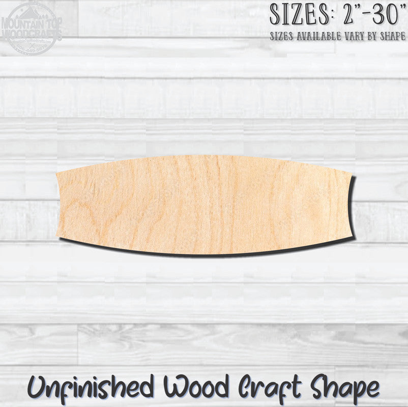 Name Plaque 10 Unfinished Wood Shape Blank Laser Engraved Cutout Woodcraft Craft Supply