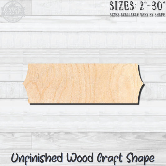 Name Plaque 7 Unfinished Wood Shape Blank Laser Engraved Cutout Woodcraft Craft Supply
