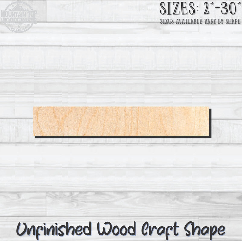 Name Plaque 4 Unfinished Wood Shape Blank Laser Engraved Cutout Woodcraft Craft Supply