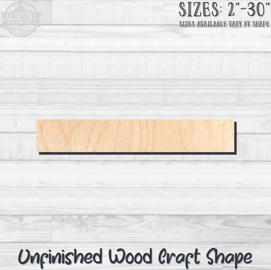 Name Plaque 4 Unfinished Wood Shape Blank Laser Engraved Cutout Woodcraft Craft Supply