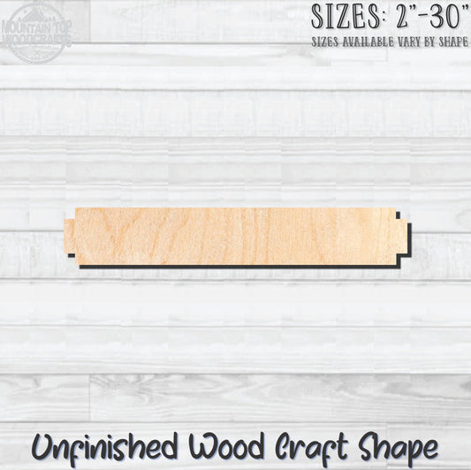 Swag Indent Unfinished Wood Shape Blank Laser Engraved Cutout Woodcraft Craft Supply