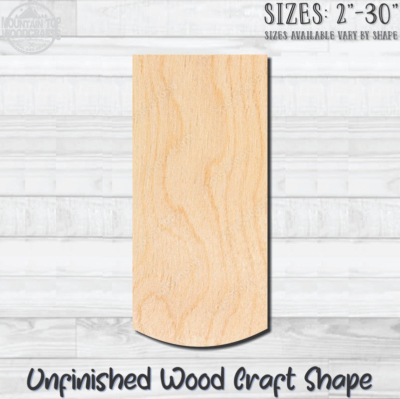 Banner Rounded Unfinished Wood Shape Blank Laser Engraved Cutout Woodcraft Craft Supply
