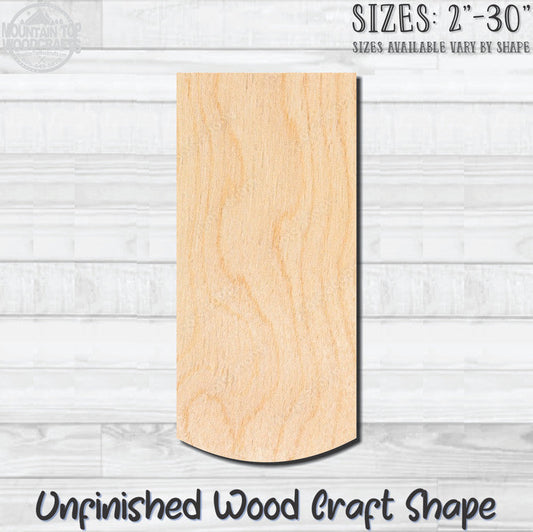 Banner Rounded Unfinished Wood Shape Blank Laser Engraved Cutout Woodcraft Craft Supply