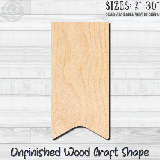 Banner Rounded Unfinished Wood Shape Blank Laser Engraved Cutout Woodcraft Craft Supply