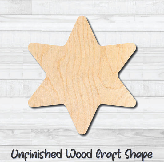 Sheriff Police Shield Badge Unfinished Wood Shape Blank Laser Engraved Cut Out Woodcraft Craft Supply