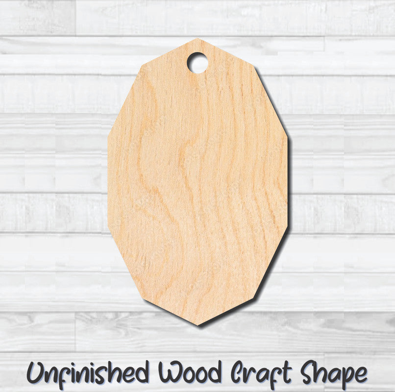 Gift Tag 1 Hang Tag Unfinished Wood Shape Blank Laser Cutout Woodcraft Craft Supply