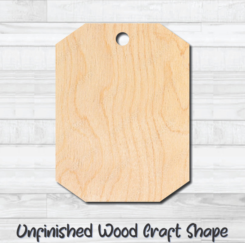 Gift Tag 7 Hang Tag Unfinished Wood Shape Blank Laser Cutout Woodcraft Craft Supply