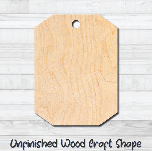Gift Tag 7 Hang Tag Unfinished Wood Shape Blank Laser Cutout Woodcraft Craft Supply
