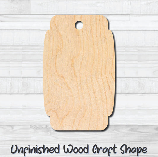 Gift Tag 12 Hang Tag Unfinished Wood Shape Blank Laser Cutout Woodcraft Craft Supply