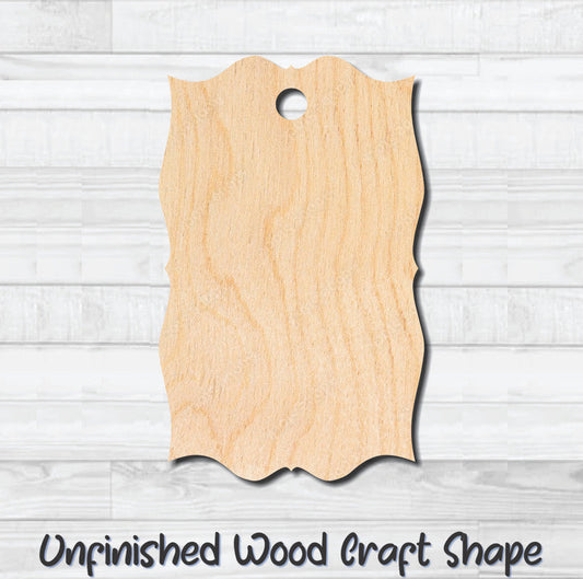 Gift Tag 13 Hang Tag Unfinished Wood Shape Blank Laser Cutout Woodcraft Craft Supply