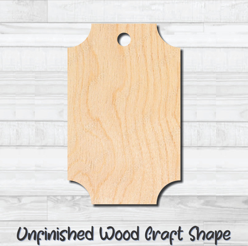 Gift Tag 15 Hang Tag Unfinished Wood Shape Blank Laser Cutout Woodcraft Craft Supply
