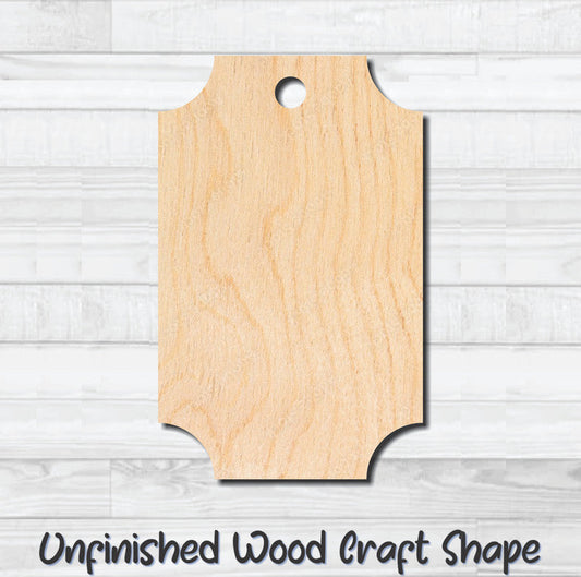 Gift Tag 15 Hang Tag Unfinished Wood Shape Blank Laser Cutout Woodcraft Craft Supply