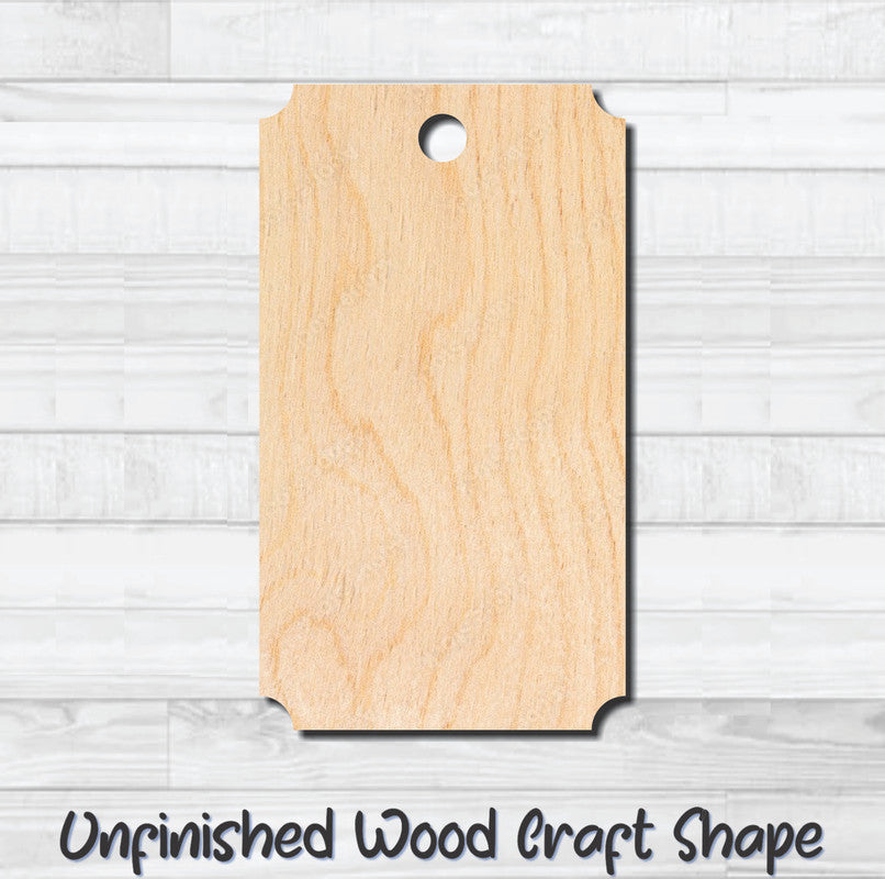 Gift Tag 28 Hang Tag Unfinished Wood Shape Blank Laser Cutout Woodcraft Craft Supply