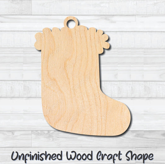 Gift Tag Stocking Hang Tag Unfinished Wood Shape Blank Laser Cutout Woodcraft Craft Supply