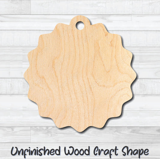 Gift Tag 61 Hang Tag Unfinished Wood Shape Blank Laser Cutout Woodcraft Craft Supply