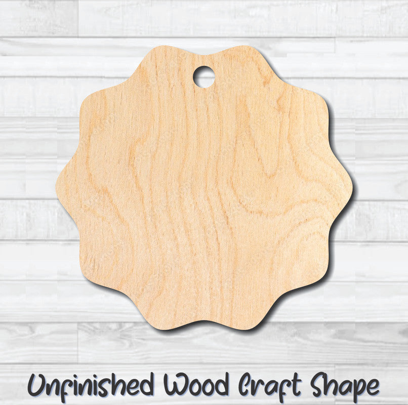 Gift Tag 73 Hang Tag Unfinished Wood Shape Blank Laser Cutout Woodcraft Craft Supply