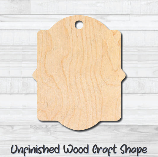Gift Tag 77 Hang Tag Unfinished Wood Shape Blank Laser Cutout Woodcraft Craft Supply