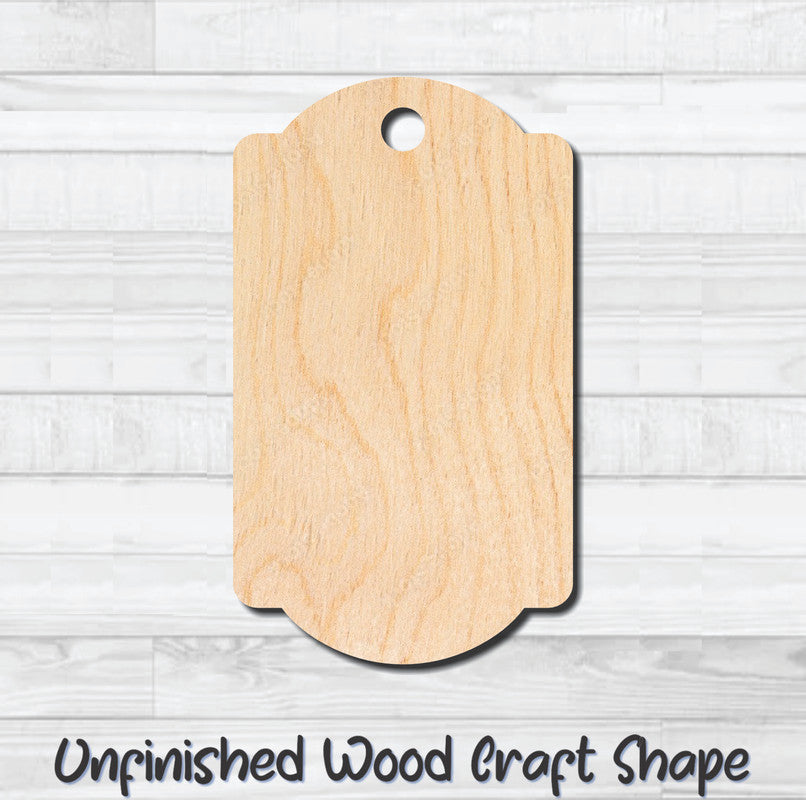 Gift Tag 79 Hang Tag Unfinished Wood Shape Blank Laser Cutout Woodcraft Craft Supply