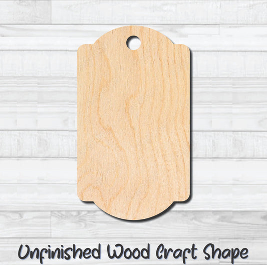 Gift Tag 79 Hang Tag Unfinished Wood Shape Blank Laser Cutout Woodcraft Craft Supply