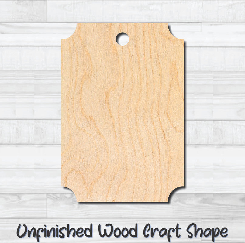 Gift Tag 86 Hang Tag Unfinished Wood Shape Blank Laser Cutout Woodcraft Craft Supply