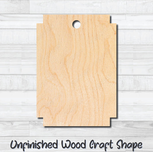 Gift Tag 88 Hang Tag Unfinished Wood Shape Blank Laser Cutout Woodcraft Craft Supply