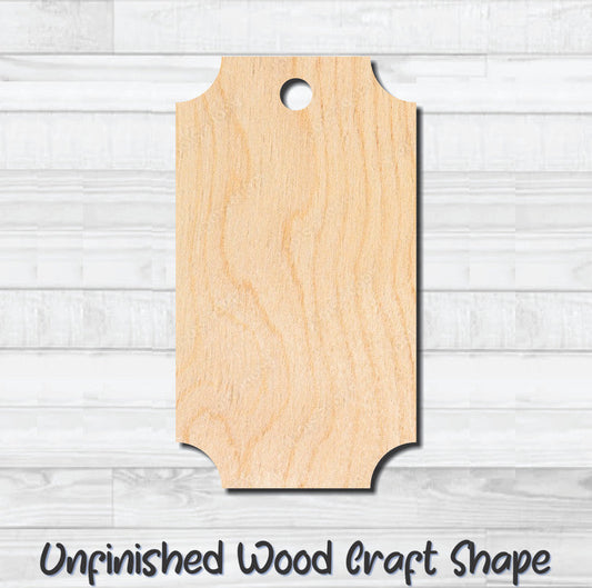 Gift Tag 90 Hang Tag Unfinished Wood Shape Blank Laser Cutout Woodcraft Craft Supply