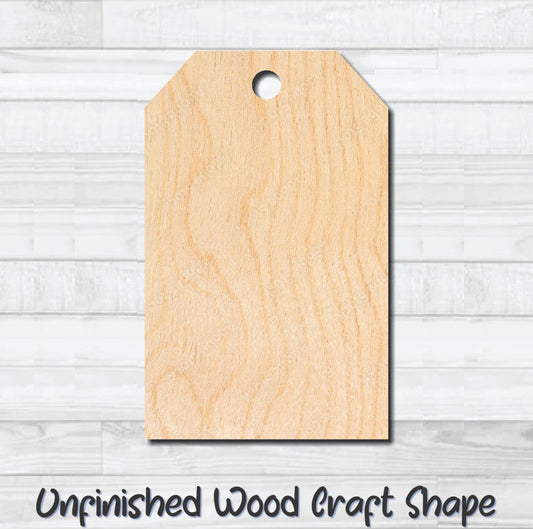 Gift Tag 95 Hang Tag Unfinished Wood Shape Blank Laser Cutout Woodcraft Craft Supply